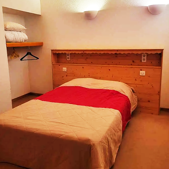 Bedroom in VVF Villages hotel in Val Cenis, France