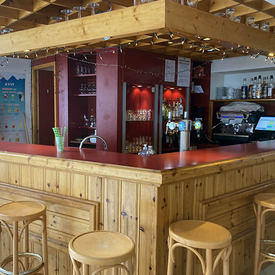 Bar in VVF Villages hotel in Val Cenis, France