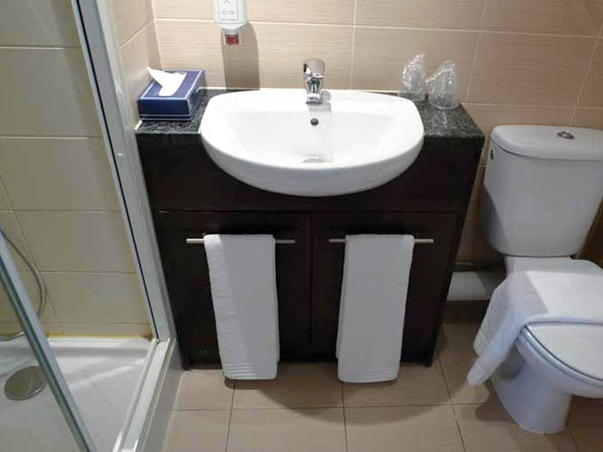 Bathroom at Hotel La Brunerie in Les Deux Alpes, France