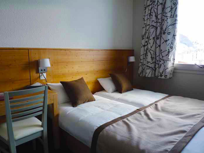 Bedroom at Hotel La Brunerie in Les Deux Alpes, France