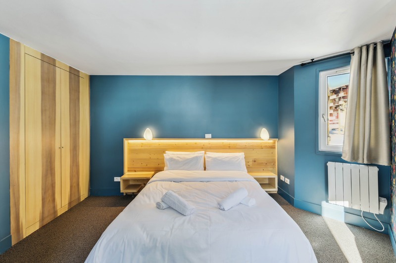 Bedroom at Hotel Turan, Les Deux Alpes
