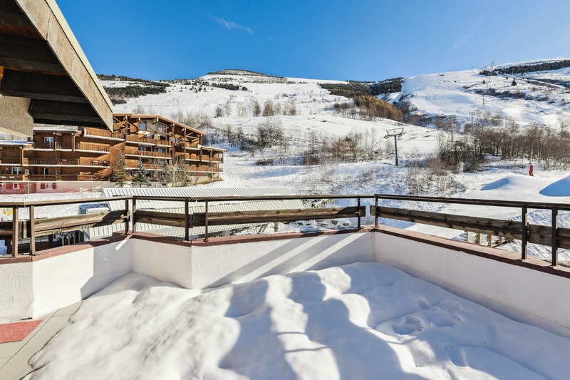 Terrace at Hotel Turan, Les Deux Alpes