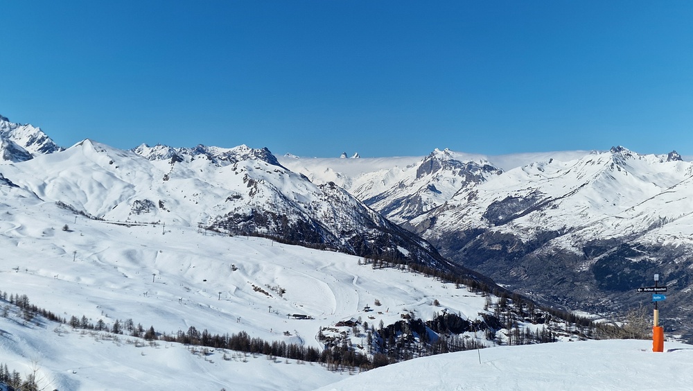 Serre Chevalier ski resort pistes in France