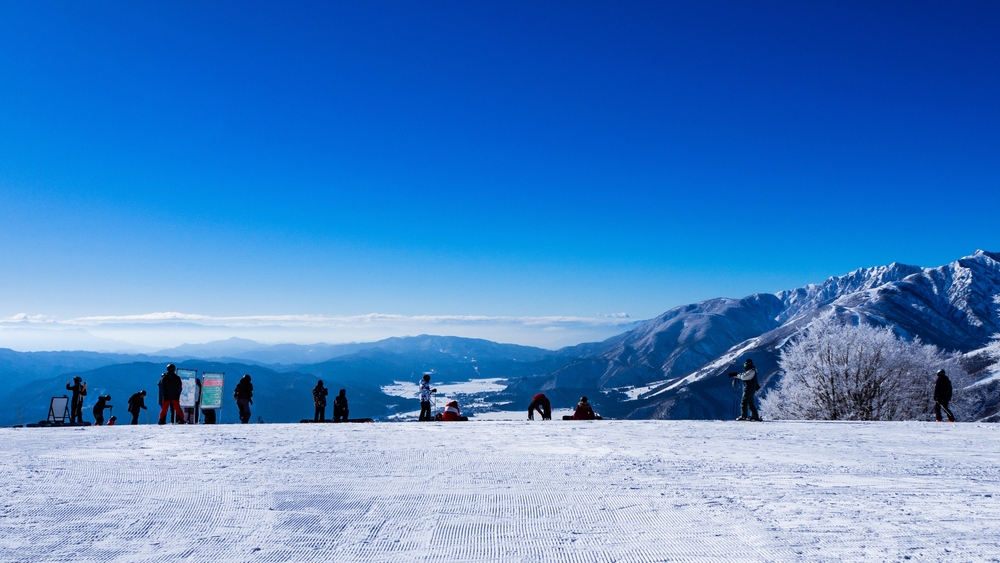 Top of a mountain in Hakuba