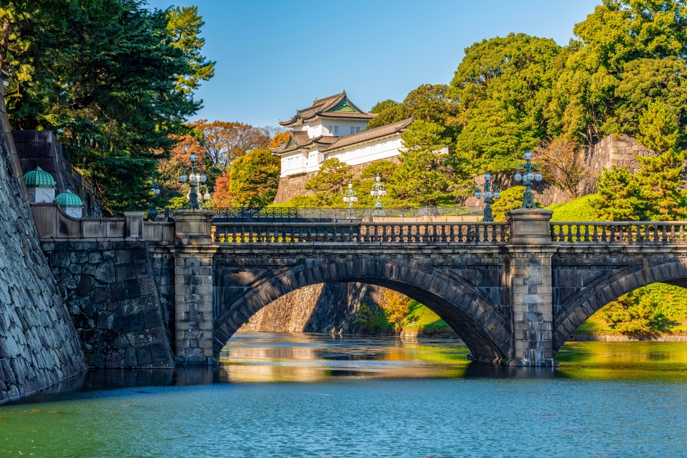 Bridge and Imperial Palace in Tokyo, Japan
