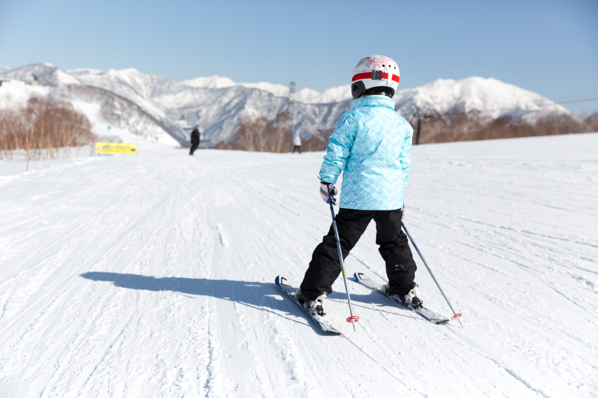 Young skier in Japan