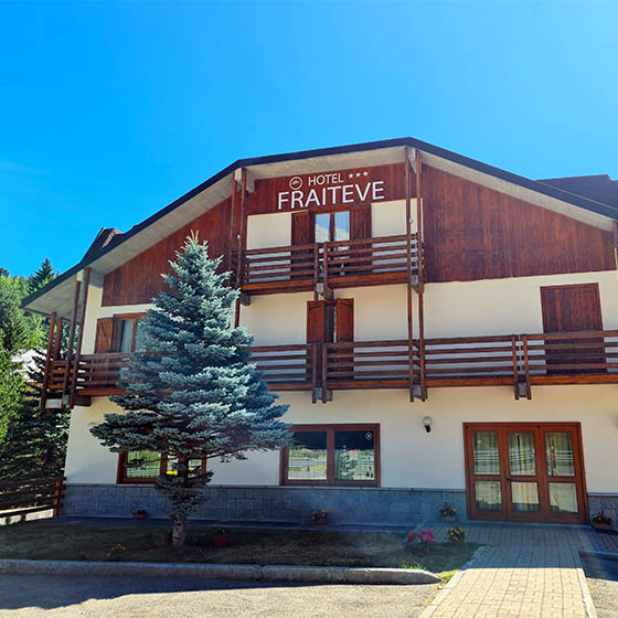 The Hotel Fraiteve in Cesana, Italy
