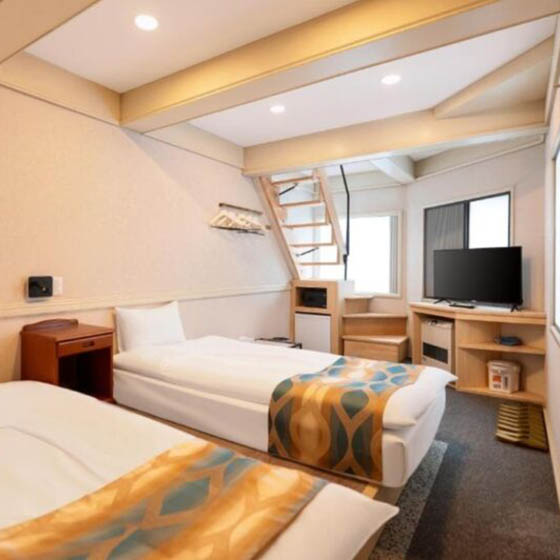 Quad room at Hakuba Sun Valley Hotel in Goryu, Japan