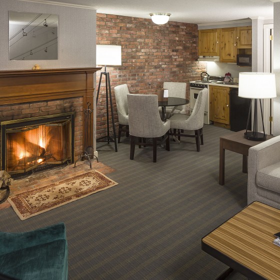 Lounge space at Golden Eagle Resort, Stowe