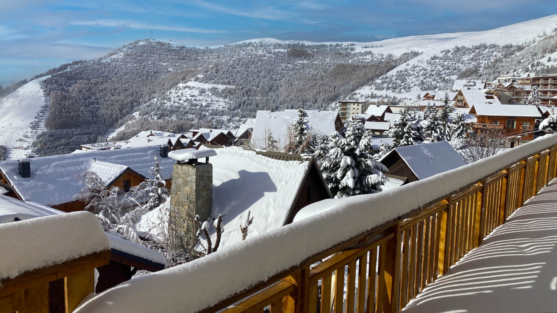 Views from the Clubhotel Vallée Blanche in Alpe d'Huez
