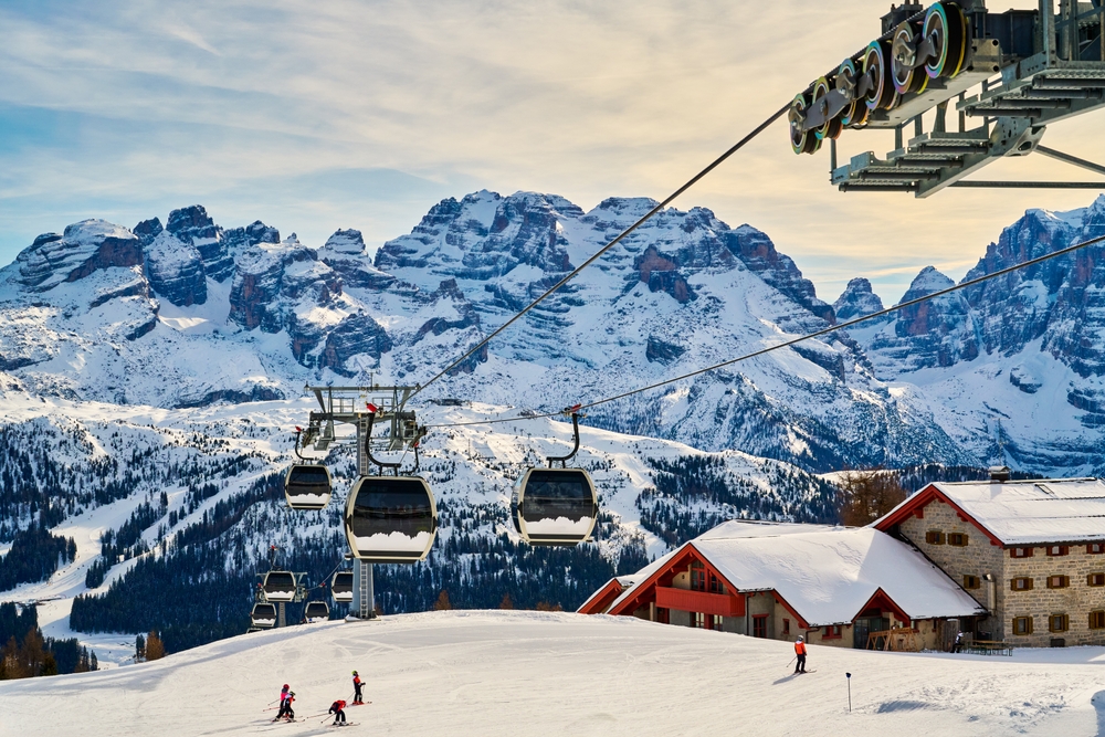 Madonna di Campiglio ski resort in Italy