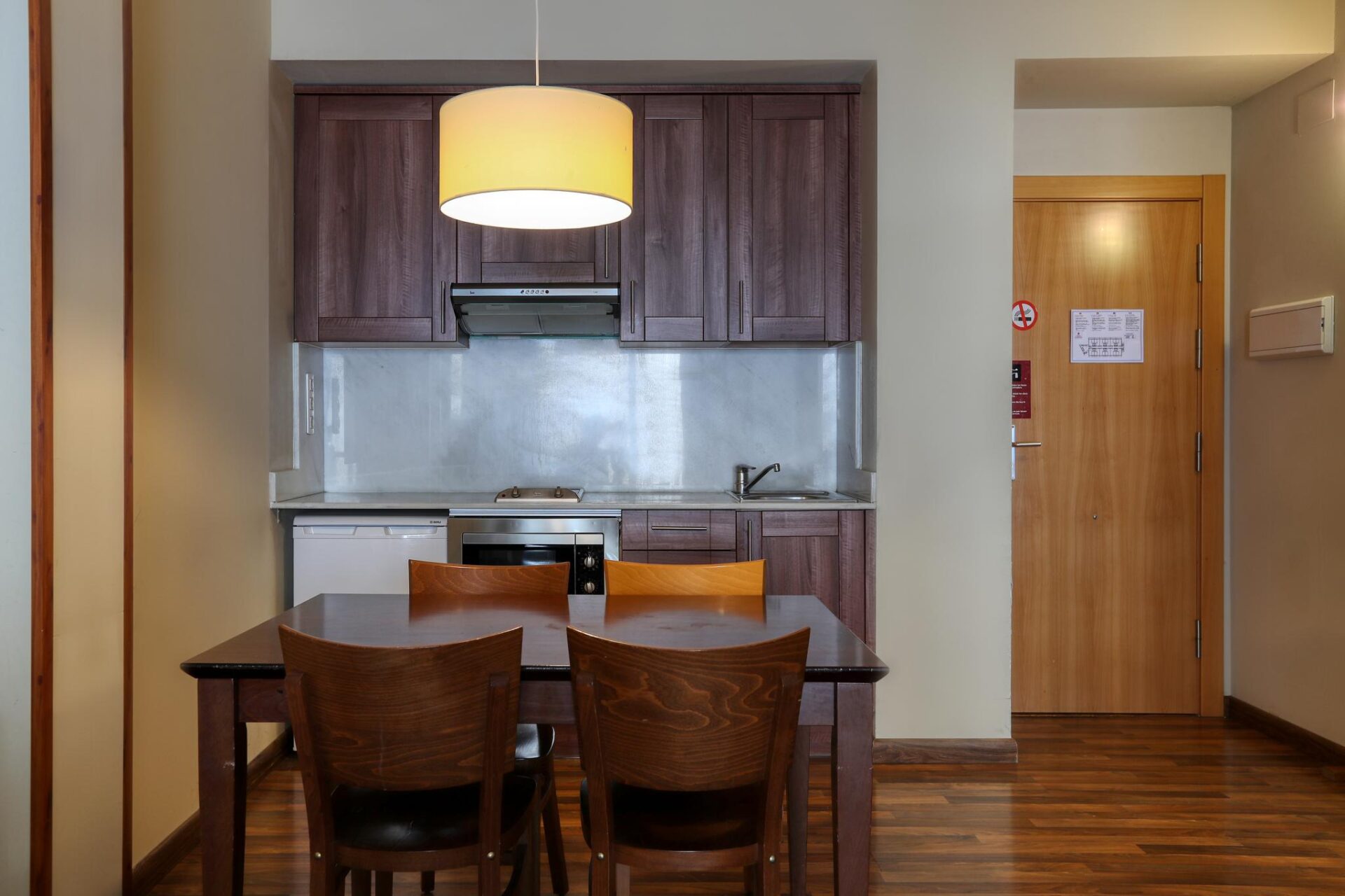 Apartment kitchen at Guitart Aparthotel in La Molina, Spain