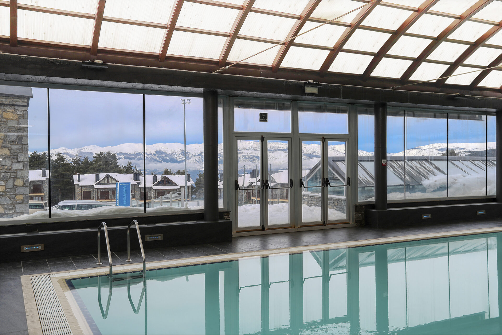 Pool at Guitart Aparthotel in La Molina, Spain