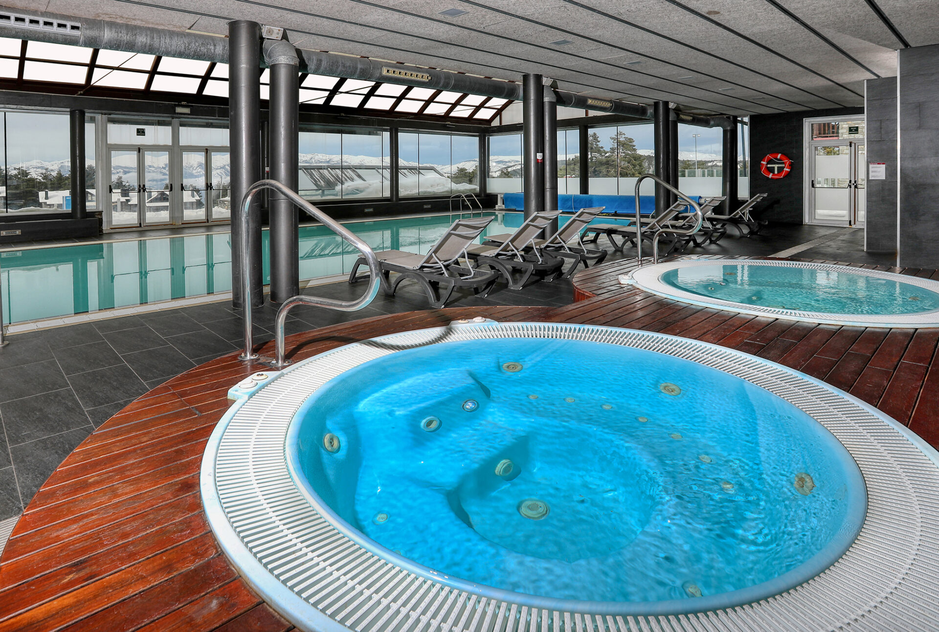 Pool at Guitart Aparthotel in La Molina, Spain