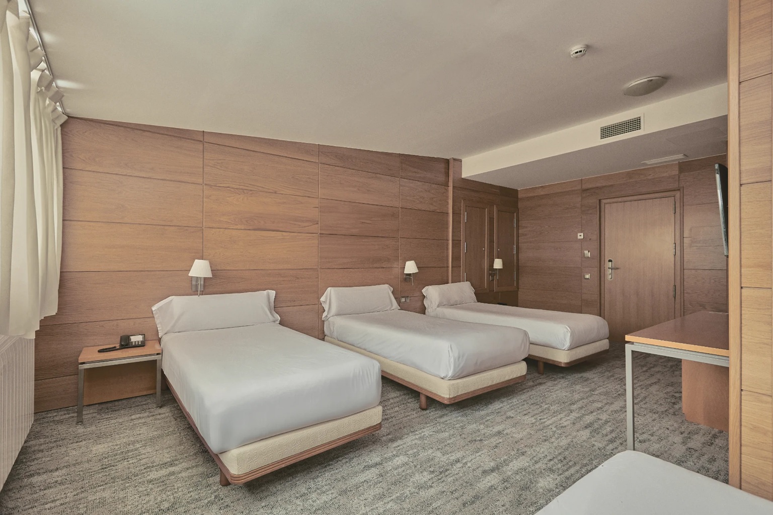 Bedroom at La Collada hotel in La Molina, Spain