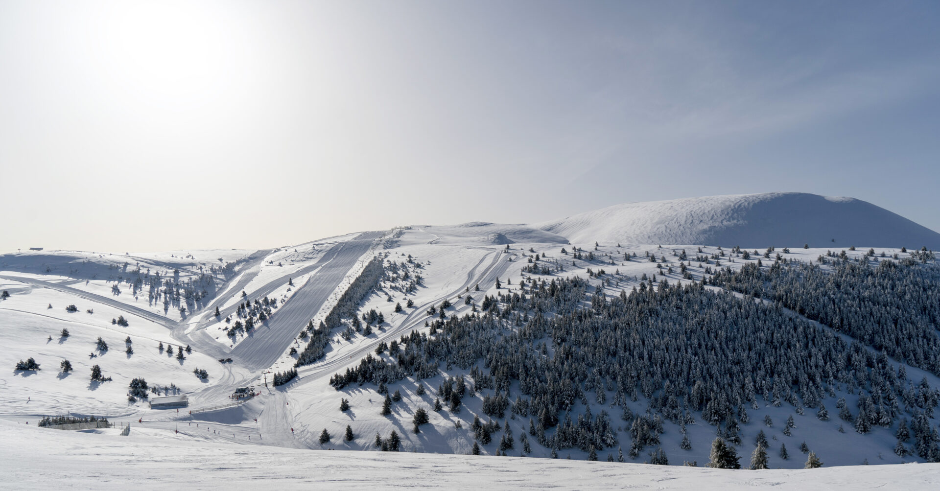 Panorama of La Molina resort, Spain