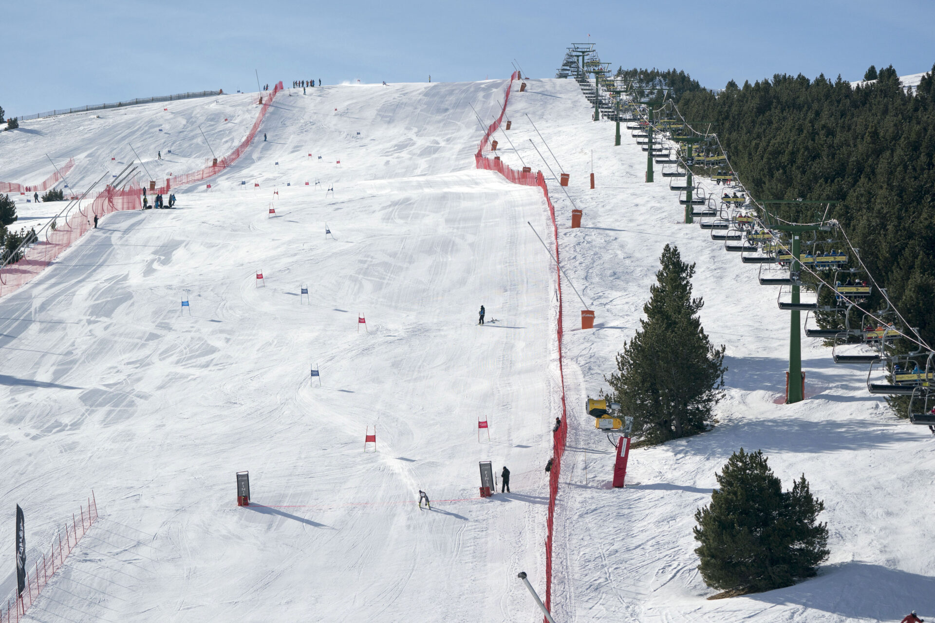 Pistes in La Molina resort, Spain