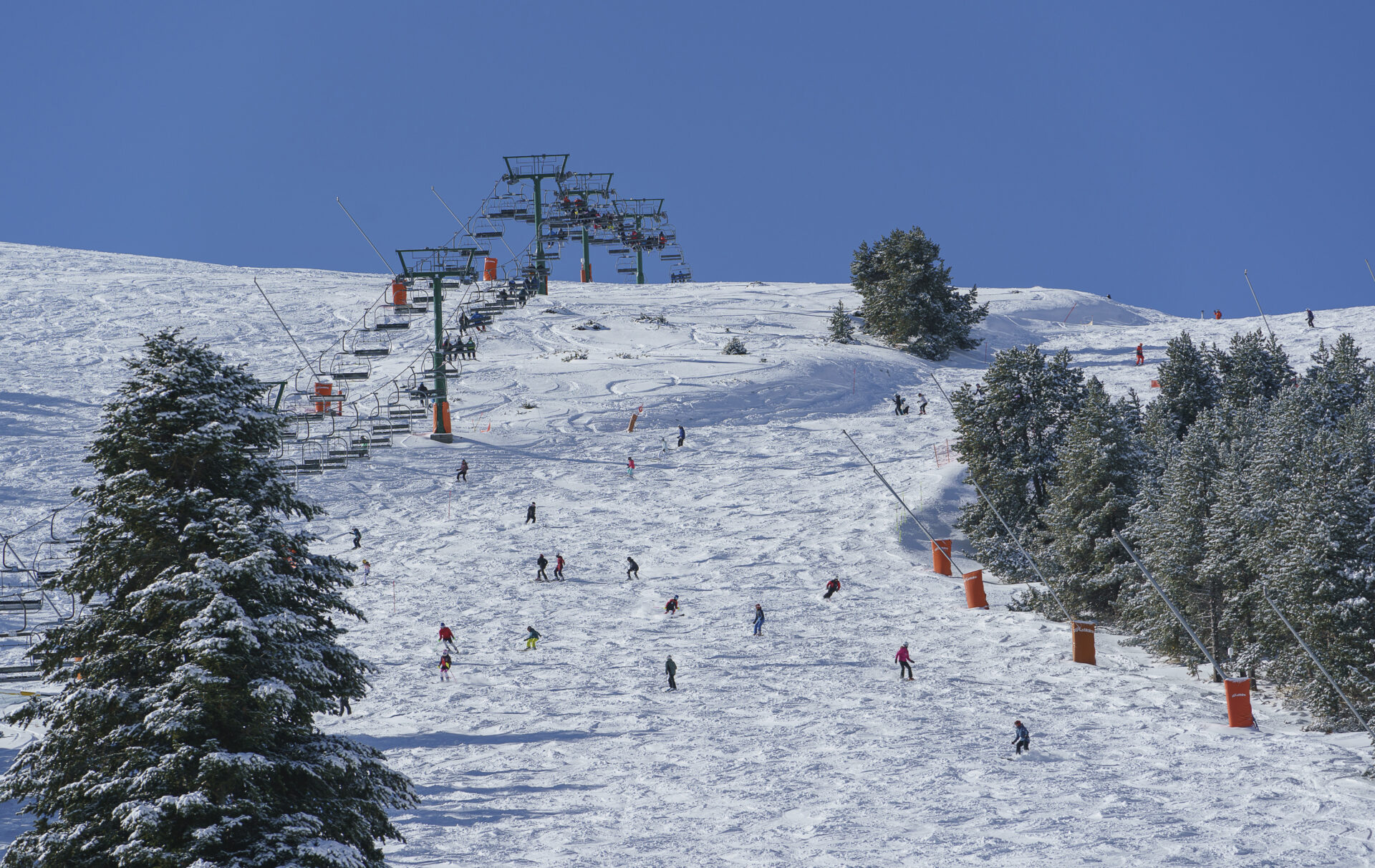 Pistes in La Molina resort, Spain