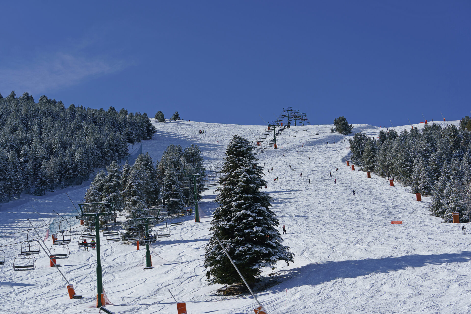 Pistes in La Molina resort, Spain