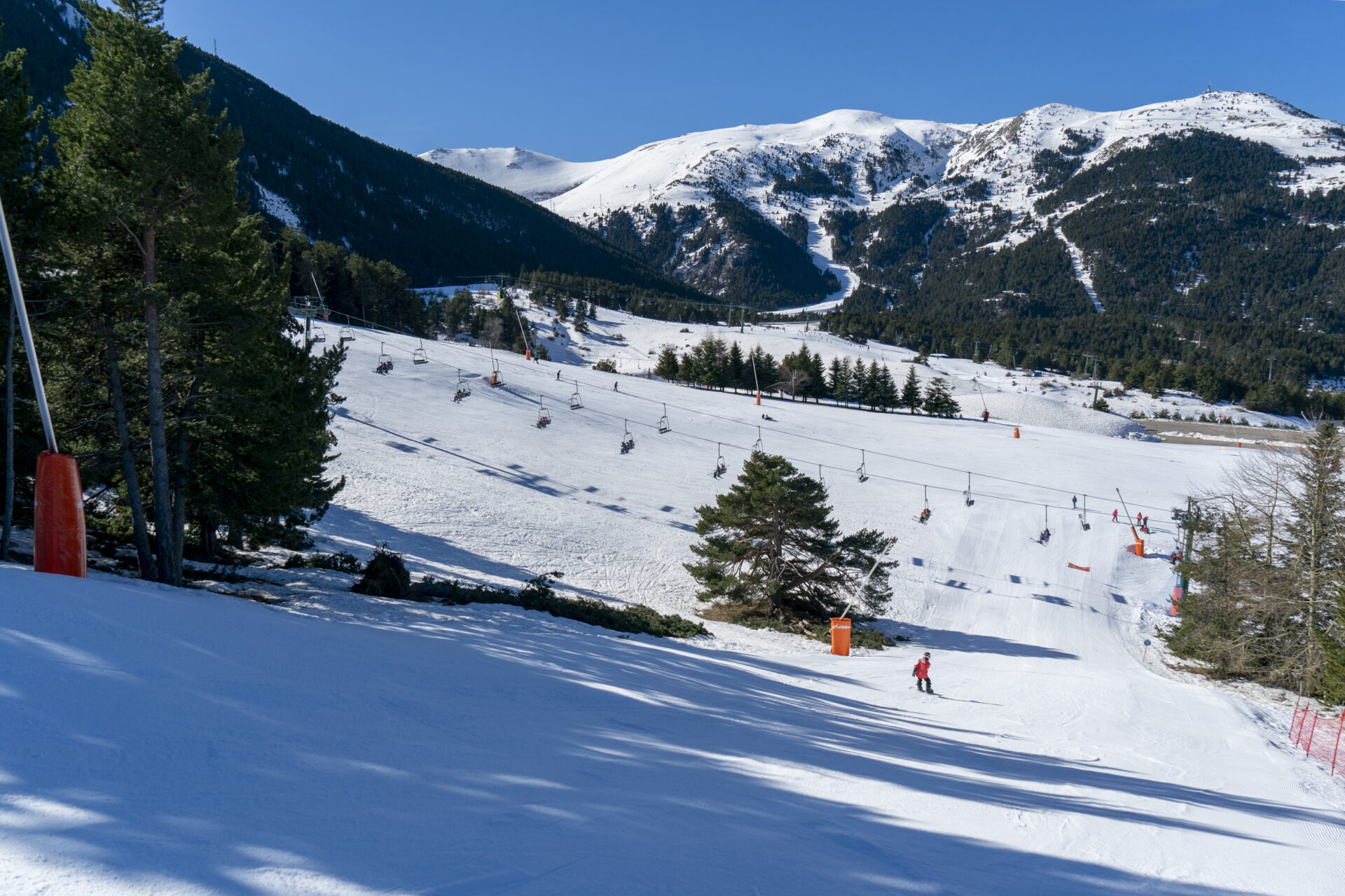 Pistes in La Molina resort, Spain